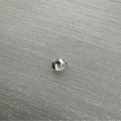 S925 Oval Black Onyx Stud Earrings