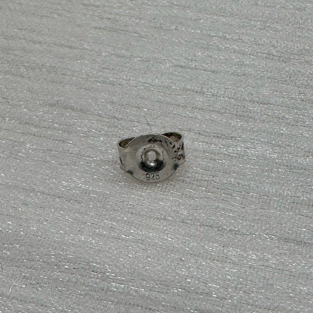 S925 Oval Ruby Stud Earrings