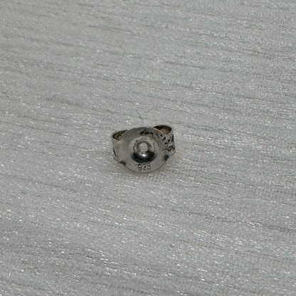 S925 Oval Ruby Stud Earrings