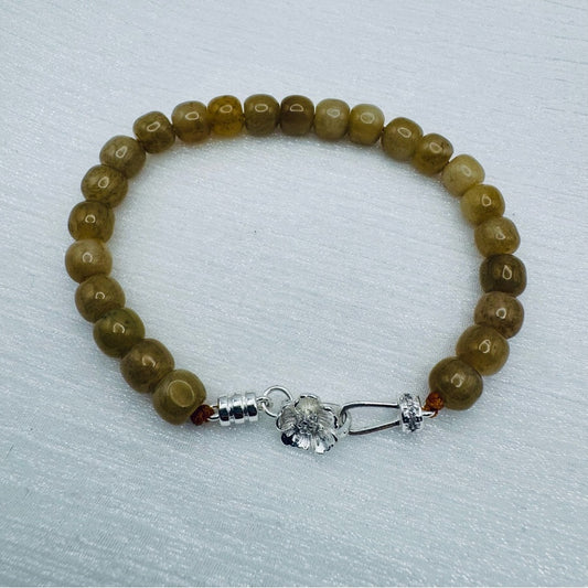 Brown Jade Gemstone Bracelet