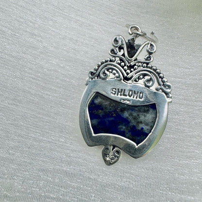 Butterfly Lapis Dangle Earrings S925 Sterling Silver