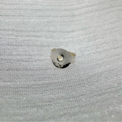 S925 Blue Chalcedony Square Stud Earrings