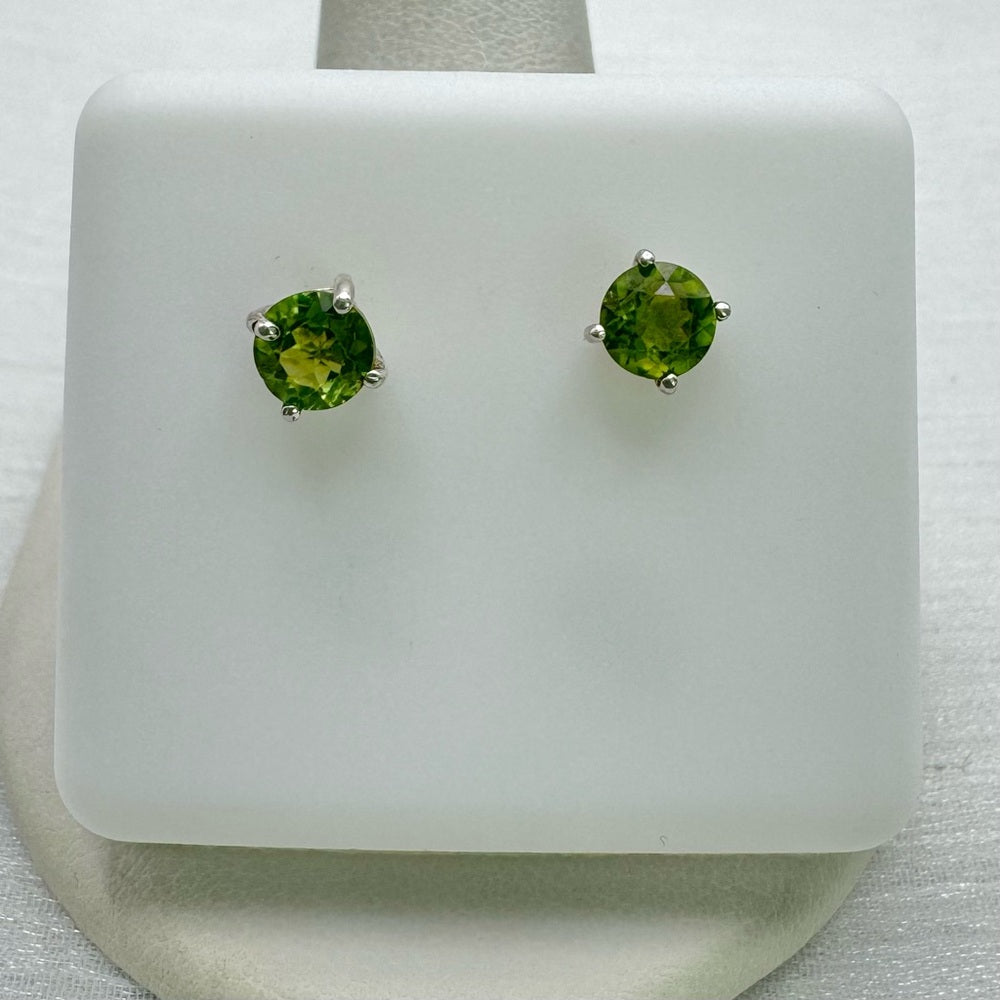 Peridot Stud Earrings