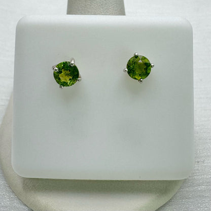 Peridot Stud Earrings