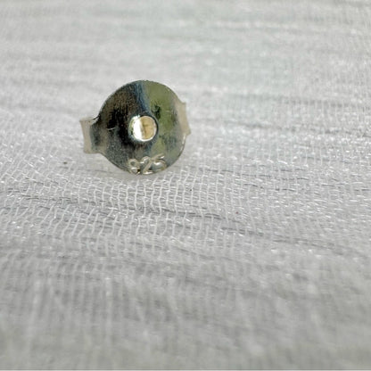 S925 Purple Garnet Circle Swirl Stud Earrings