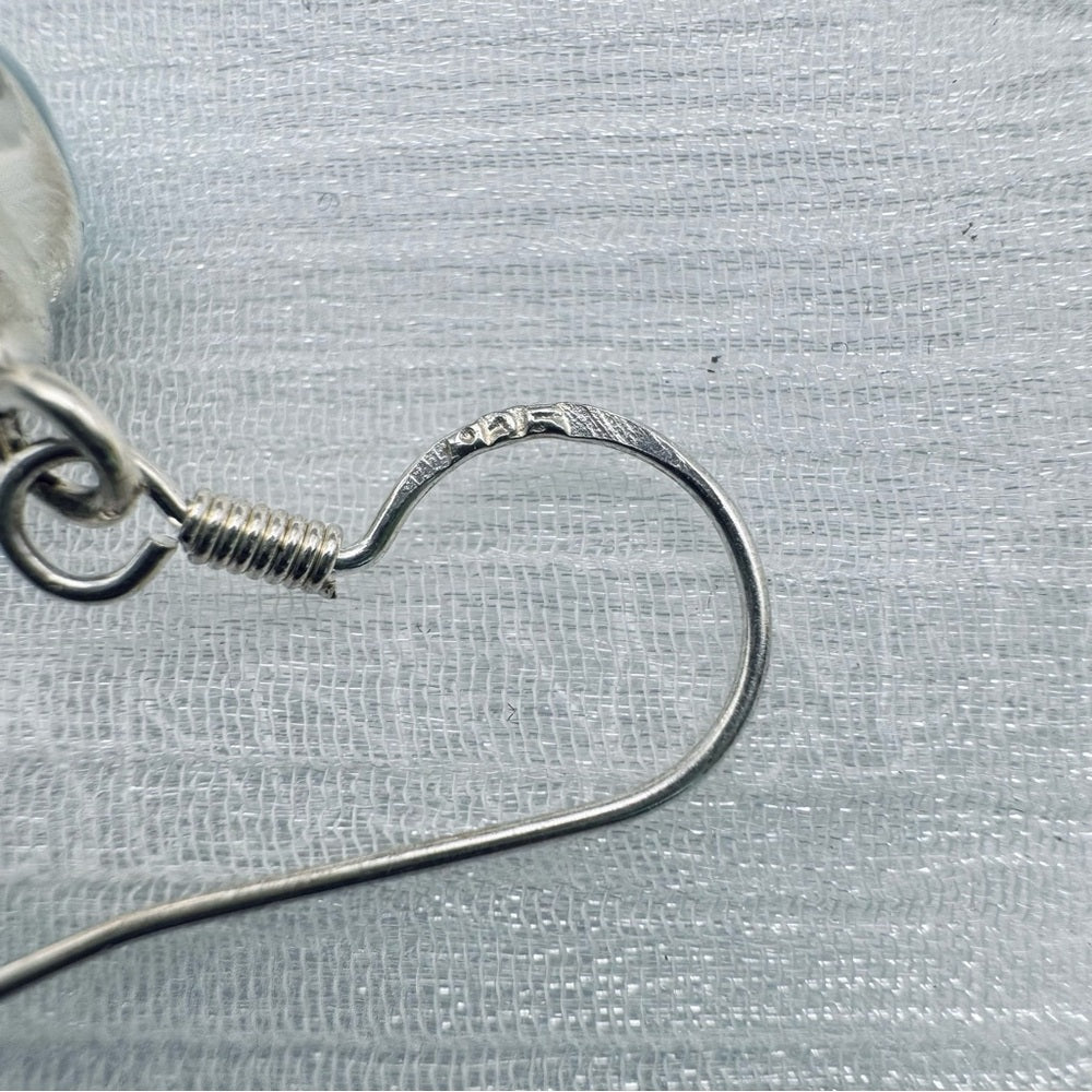 S925 Larimar Dangle Earrings