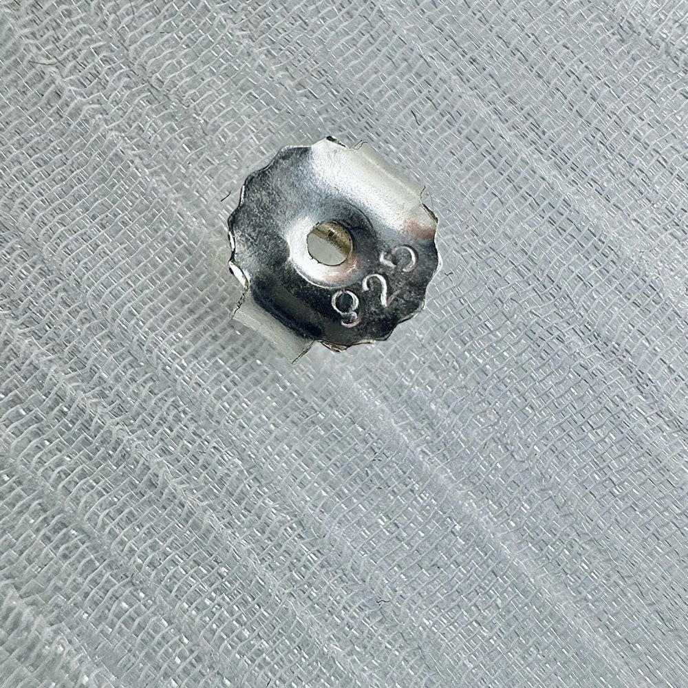 Sterling Silver Flower Marcasite Earrings S925