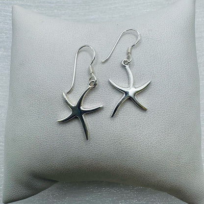 S925 Sterling Silver Starfish Earrings