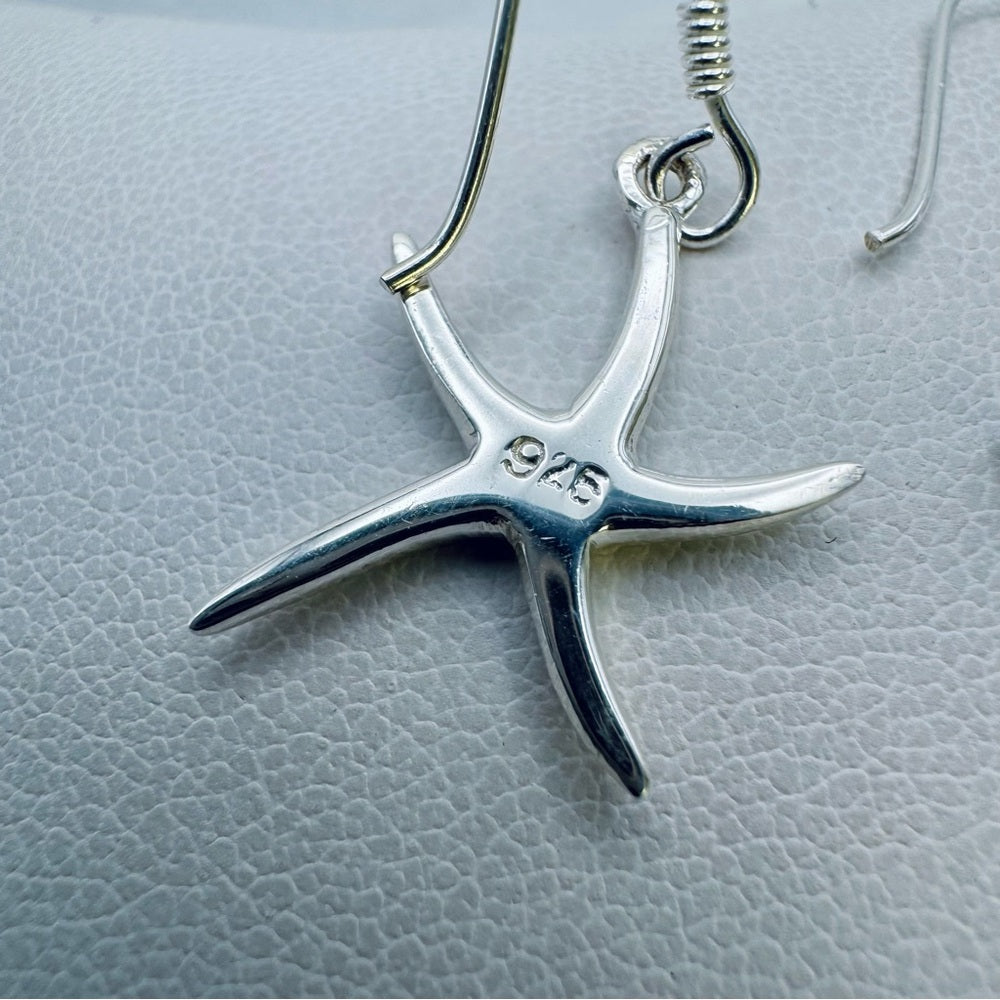 S925 Sterling Silver Starfish Earrings