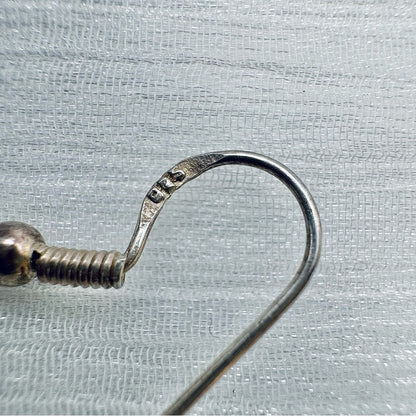 S925 Blue Crystal Drop Earrings