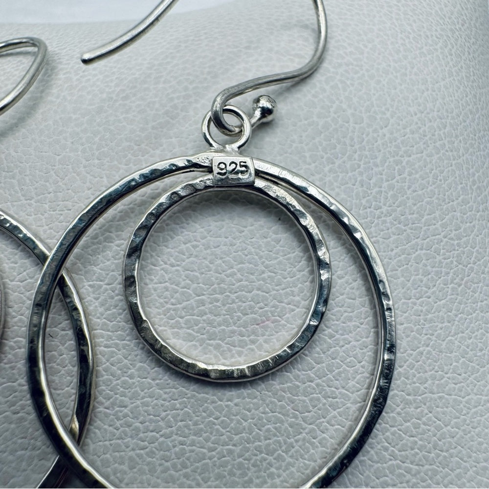 Sterling Silver Double Halo Earrings