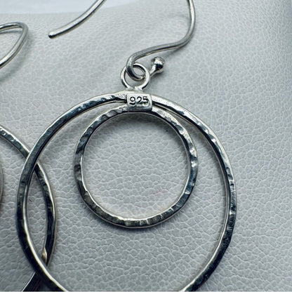 S925 Sterling Silver Double Halo Hoops