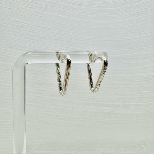 S925 Silver Triangle Hoop