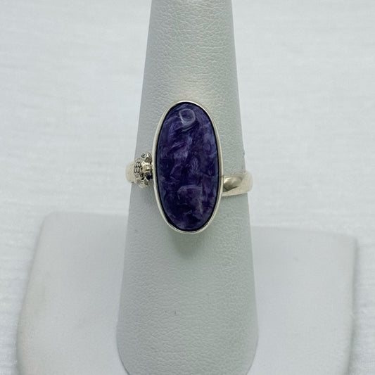 S925 Amethyst Ring Adjustable
