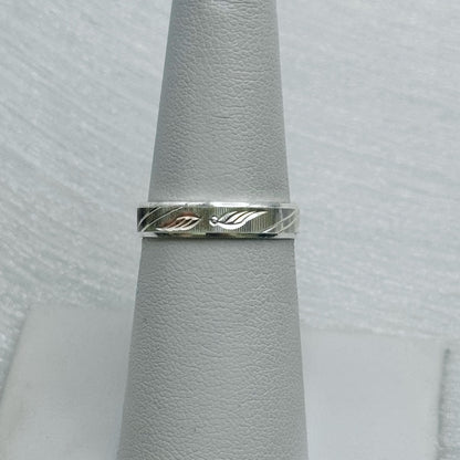 S925 Leaf Band Ring