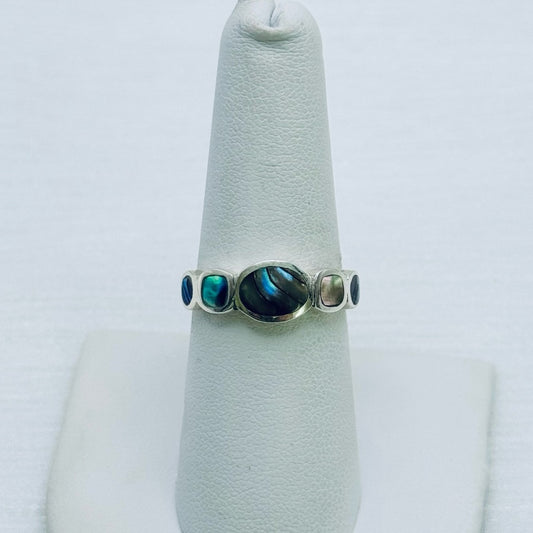 S925 Abalone Ring