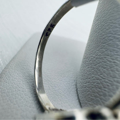 S925 Rectangle Lapis Ring