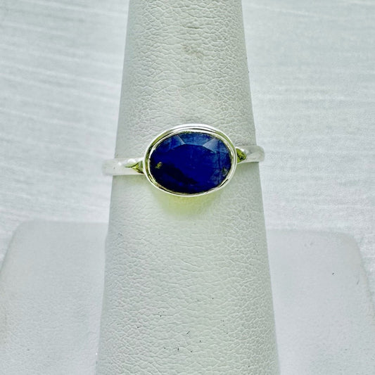 S925 Sapphire Oval Ring