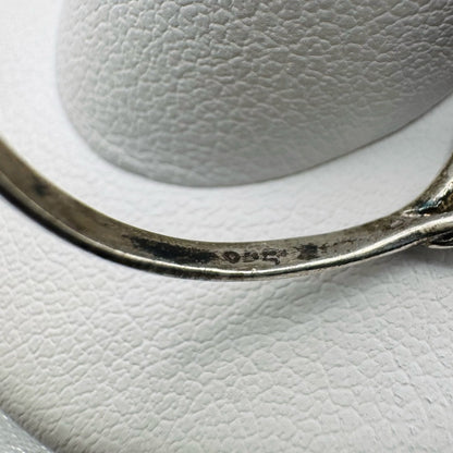 S925 Round Black Onyx Ring