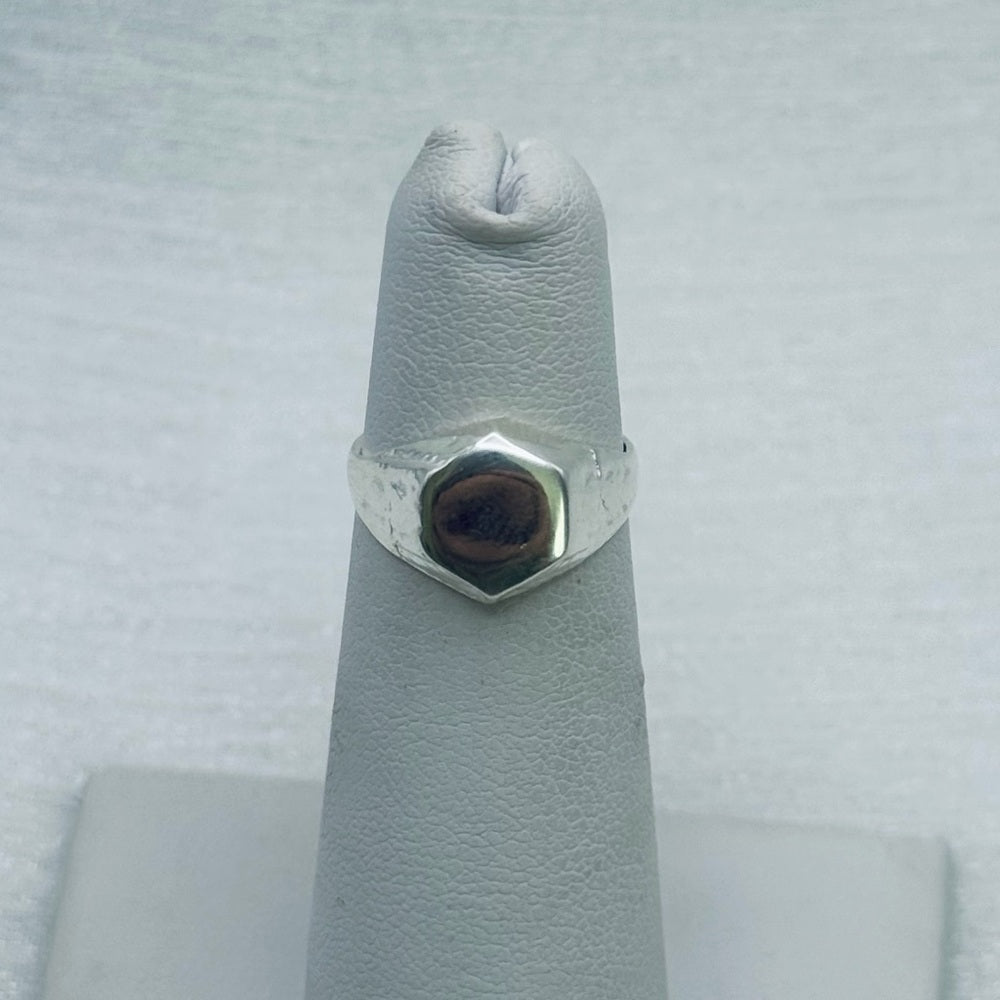 S925 Hexagonal Ring