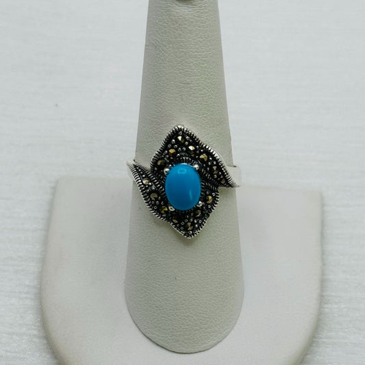 S925 Marcasite Ring