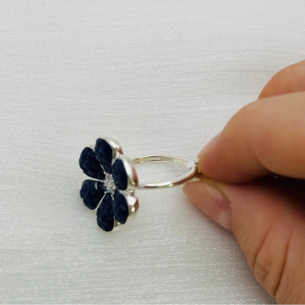 S925 Flower Ring