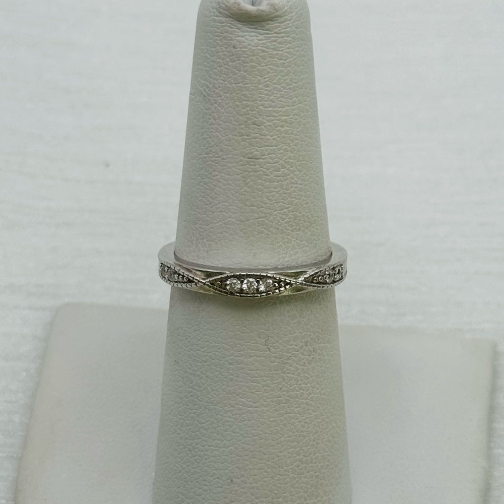 S925 Twisted Amelia Crystal Band