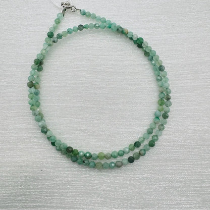 Green Aventurine Beaded Gemstone Necklace
