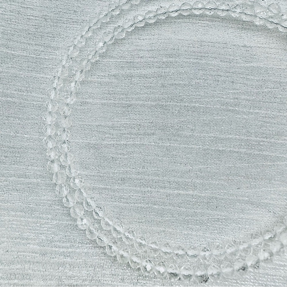 Clear Quartz Beaded Gemstone Necklace