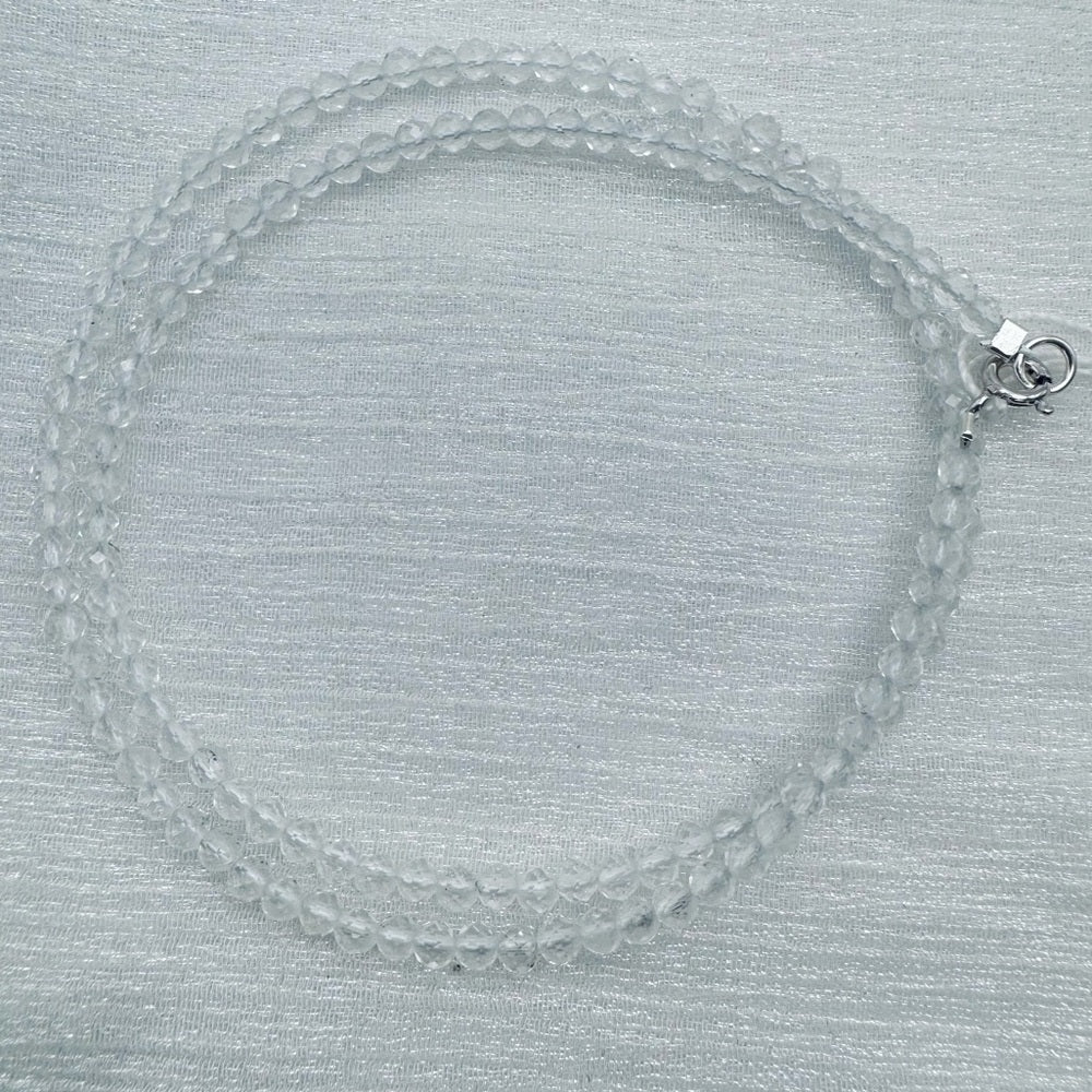 Clear Quartz Beaded Gemstone Necklace