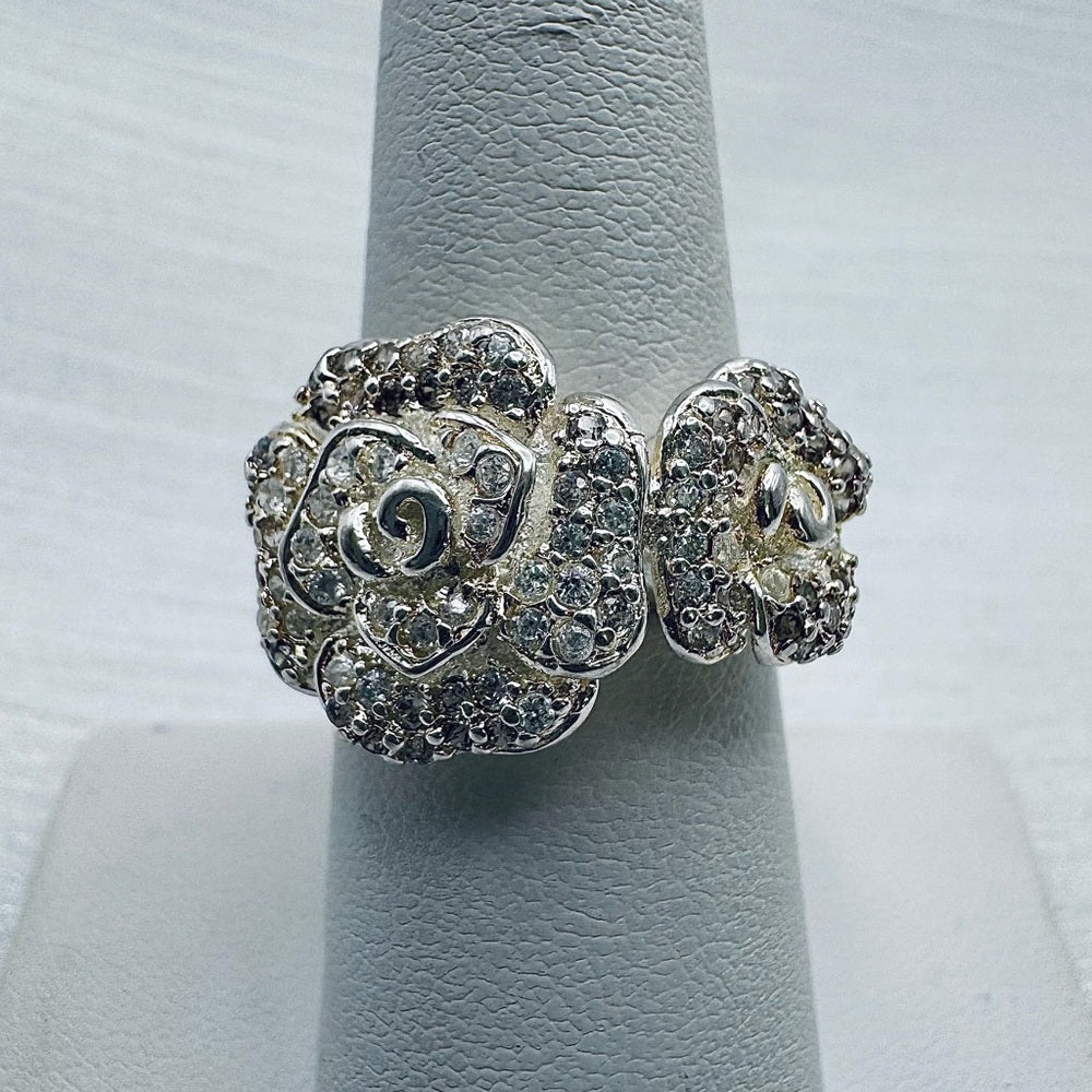 S925 Pavé Duo Rose Ring