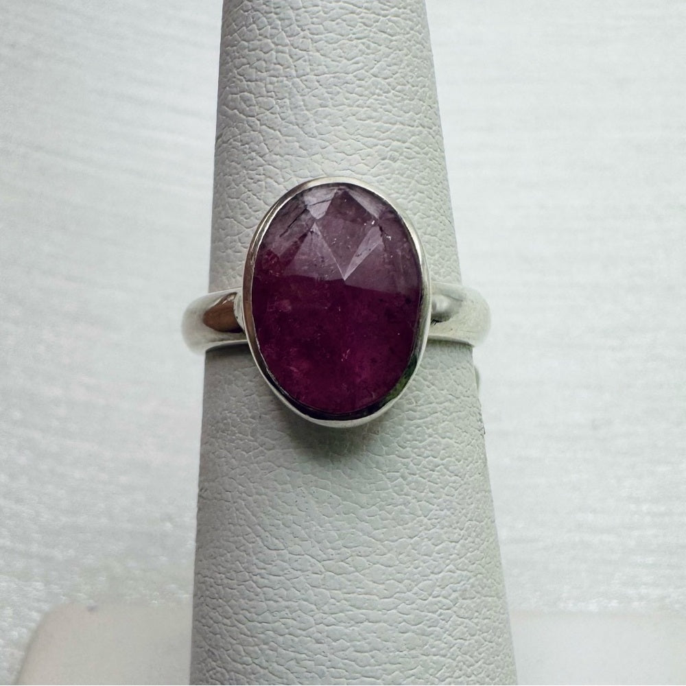 S925 Tourmaline Oval Ring