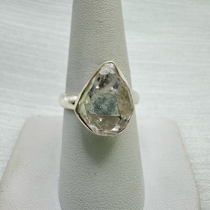 S925 Herkimer Crystal Ring