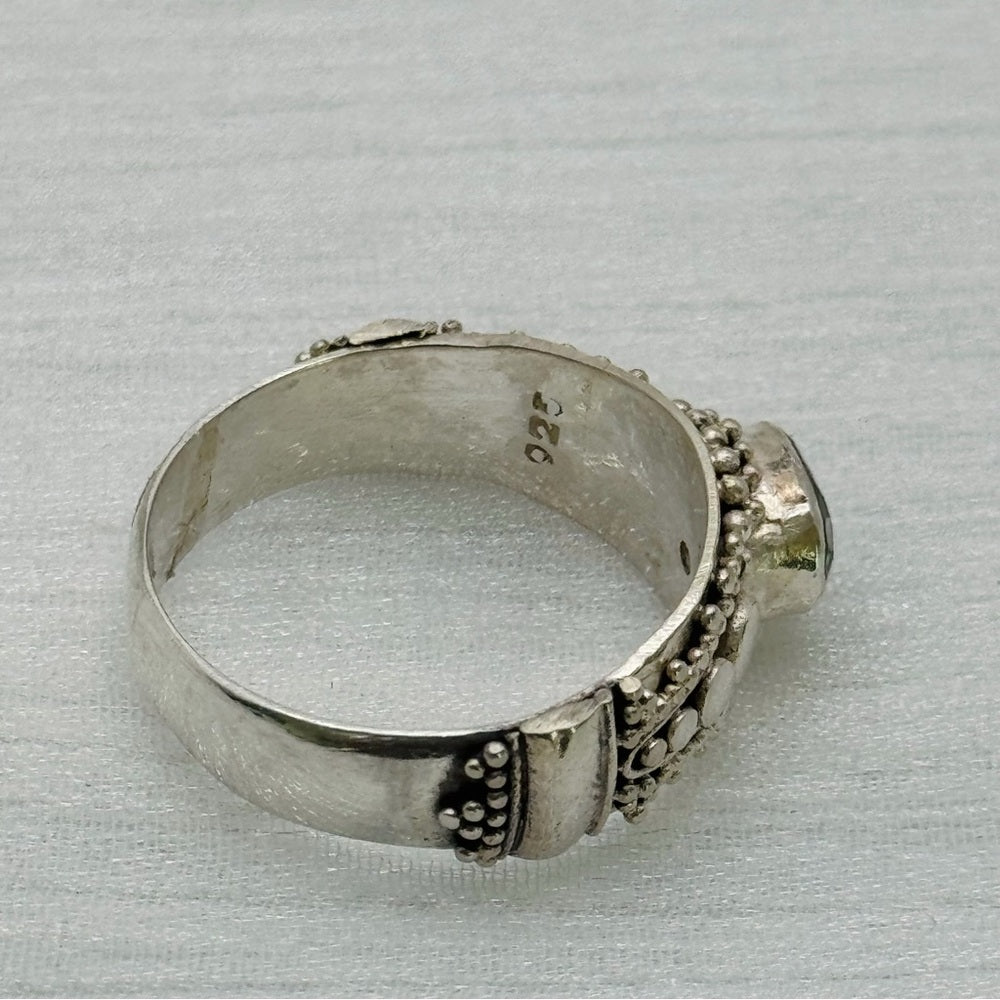 S925 Aquamarine Ring