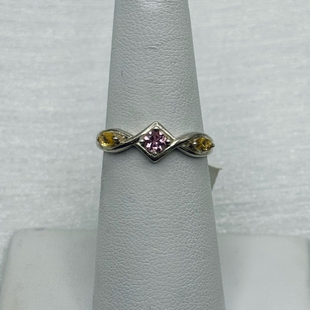 S925 Rainbow Tourmaline Ring