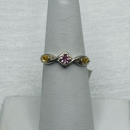 S925 Rainbow Tourmaline Ring