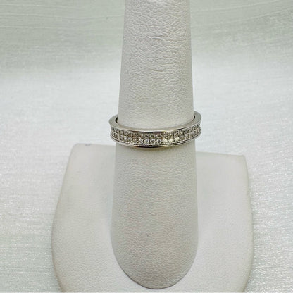 .5 CT Moissanite Diamond Double Pavé Band