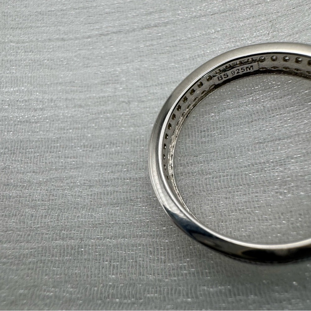 .5 CT Moissanite Diamond Double Pavé Band