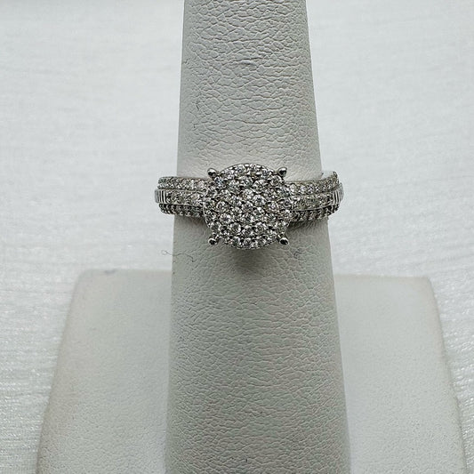 .25 CT Moissanite Diamond Circle & Pavé Band