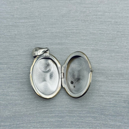 S925 Oval Locket Pendant