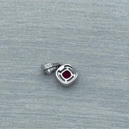 S925 Garnet Gemstone Pendant
