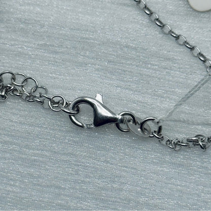 S925 Flower Charm Bracelet 7” and 1” Extender