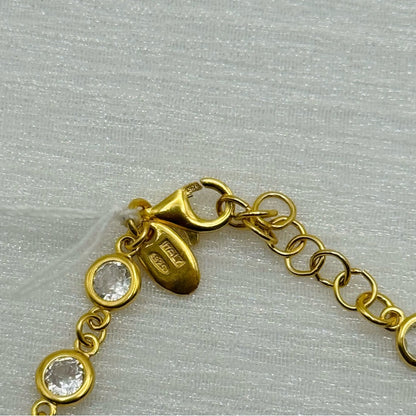 S925 Gold Plated Saint Benedict Bracelet 7”