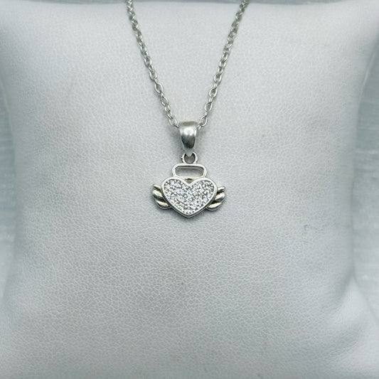 S925 Crystal Heart Pendant
