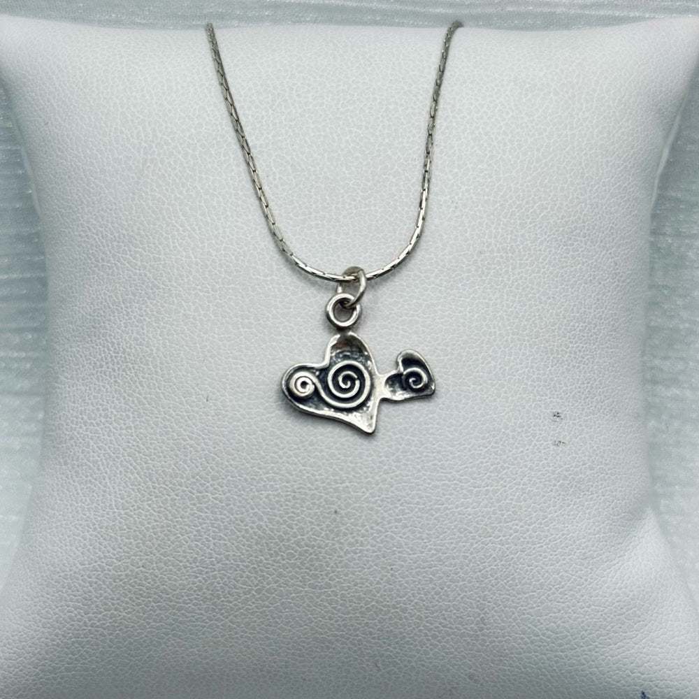 S925 Double Heart Necklace