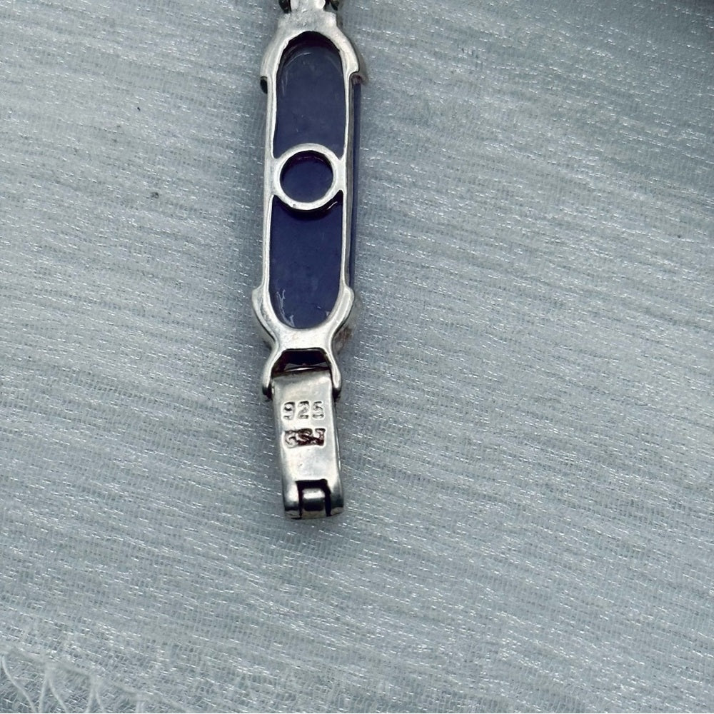 S925 Purple Jade Bracelet 7”