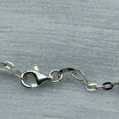 S925 Beaded Chain Necklace 30”