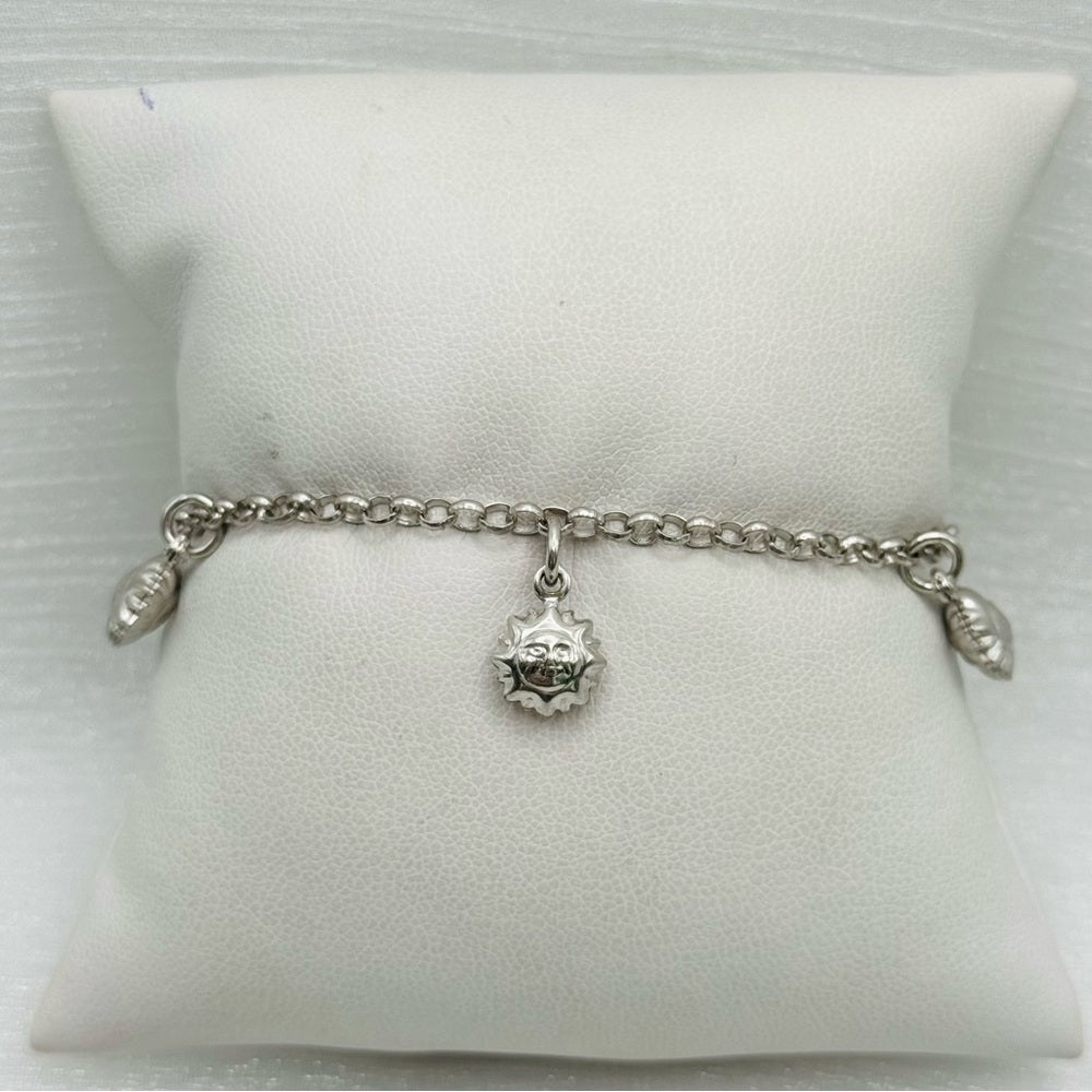 S925 Sun Charm Bracelet