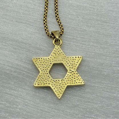 S925 Blue Opal Star of David Necklace