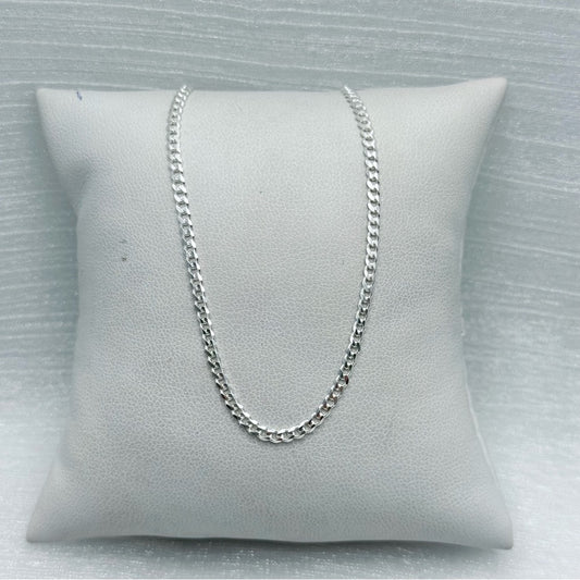S925 Cuban Link Chain Necklace 11”